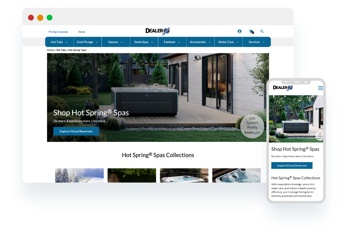 Hot Spring Website Preview